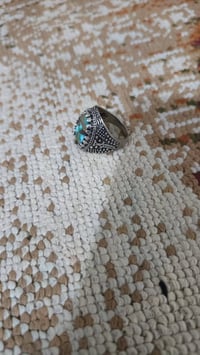 محبس • فيروزي • فضة 925