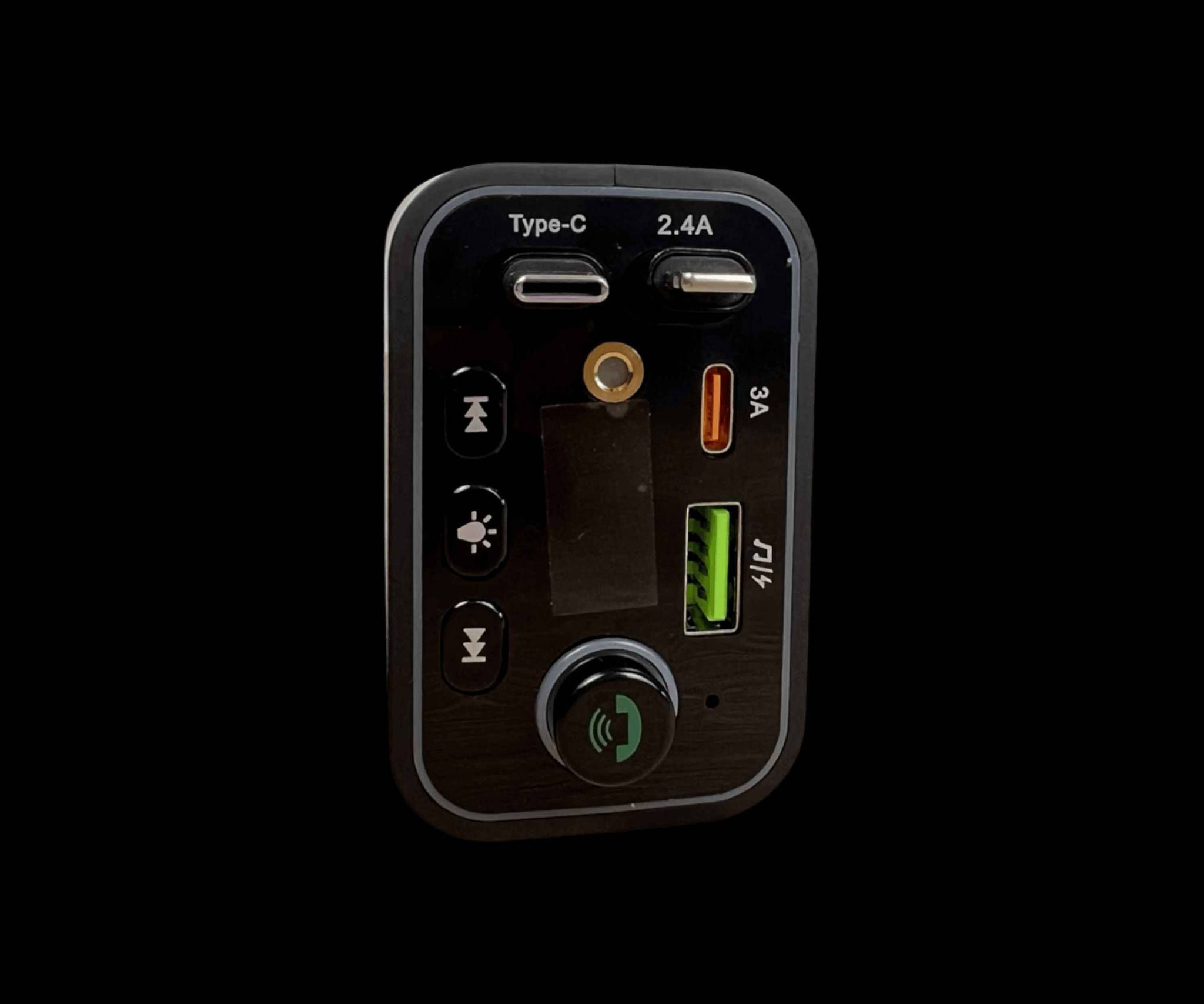 شاحن فيتة للسيارة مع نشرة روز رايز

الاستخدامات

شحن الهواتف والأجهزة الذكية داخل السيارة بسرعة عالية.

تشغيل الموسيقى من الهاتف إلى سماعات السيارة عبر البلوتوث.

إجراء المكالمات الهاتفية بدون استخدام اليدين أثناء القيادة.

تشغيل الموسيقى من فلاش USB أو بطاقة الذاكرة داخل السيارة.

بث الصوت إلى راديو السيارة عبر خاصية FM transmitter.

المميزات

شاحن سيارة متعدد الوظائف 5 في 1 يجمع بين الشحن وتشغيل الموسيقى.

قدرة شحن تصل إلى 120 واط للشحن السريع.

يدعم Bluetooth V5.3 + EDR لاتصال مستقر وسريع.

يحتوي على عدة منافذ شحن:

منفذ USB 3A

منفذ USB 2.4A

منفذ Type-C

يدعم تشغيل الموسيقى من USB  TF Card.

يدعم صيغ الصوت MP3  APE  FLAC  WAV  WMA.

يدعم مكالمات Hands-Free أثناء القيادة.

شاشة LED لعرض التردد وحالة التشغيل.

إضاءة LED ملونة تعطي مظهر أنيق داخل السيارة.

نطاق تردد FM من 87.5 إلى 108 MHz.

يدعم بطاقات ذاكرة حتى 32GB.

يعمل على جهد DC 12-24V مناسب لمعظم السيارات.

مسافة إرسال FM تصل إلى 5 متر.

محتويات الصندوق

جهاز شاحن السيارة البلوتوث.

دليل الاستخدام.

الملاحظات

قياس الكارتون:

الطول: 8 سم  العرض: 5 سم  الارتفاع: 20 سم.

قياس المنتج:

الطول: 6 سم  العرض: 4 سم  الارتفاع: 14 سم.

طول أسلاك الشحن: 75 سم. بغداد, العراق


**إذا كنت صاحب هذا الإعلان وتريد حذفه لأي سبب، رجاءا أرسل رسالة إلى الدعم الفني**