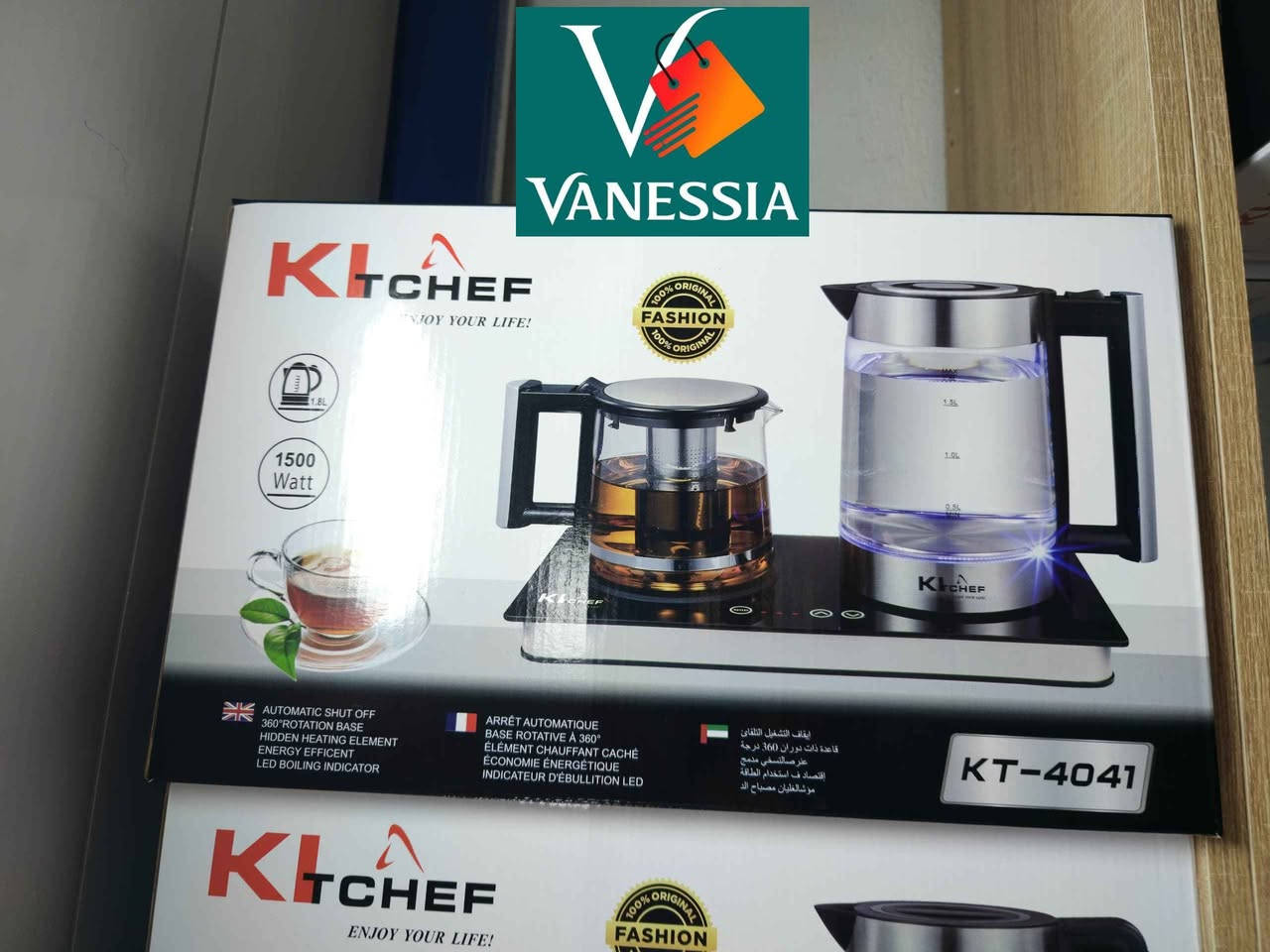 Bouilloire + théière KITCHEF avec plaque 1500 W
 
✅ARRÊT AUTOMATIQUE
✅BASE ROTATIVE À 360°
✅ ÉLÉMENT CHAUFFANT CACHÉ
✅ ÉCONOMIE ÉNERGÉTIQUE
✅ INDICATEUR D’ÉBULLITION LED وهران, الجزائر


**إذا كنت صاحب هذا الإعلان وتريد حذفه لأي سبب، رجاءا أرسل رسالة إلى الدعم الفني**
