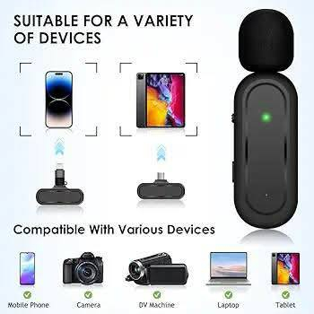 هذا المنتج عبارة عن ميكروفون لاسلكي صغير طراز K61.
يتضمن الميكروفون وظيفة ذكية لإلغاء الضوضاء لضمان صوت واضح. 

يعمل مع أجهزة الآيفون والأندرويد، ويأتي مع علبة شحن مدمجة. 

يتميز بنطاق انتقال يصل إلى 40 متراً ويوفر عمر بطارية يصل إلى 3 ساعات. 

يأتي الميكروفون بنمط قطبي متعدد الاتجاهات لالتقاط الصوت من جميع الجهات.


**إذا كنت صاحب هذا الإعلان وتريد حذفه لأي سبب، رجاءا أرسل رسالة إلى الدعم الفني**