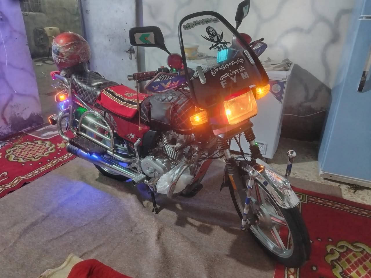 سلام عليكم دراجة فيوم للبيع مكان النعمانية أوراق اصولي موديل 2019 دراجة خير من الله النتصال علة رقم ***********
