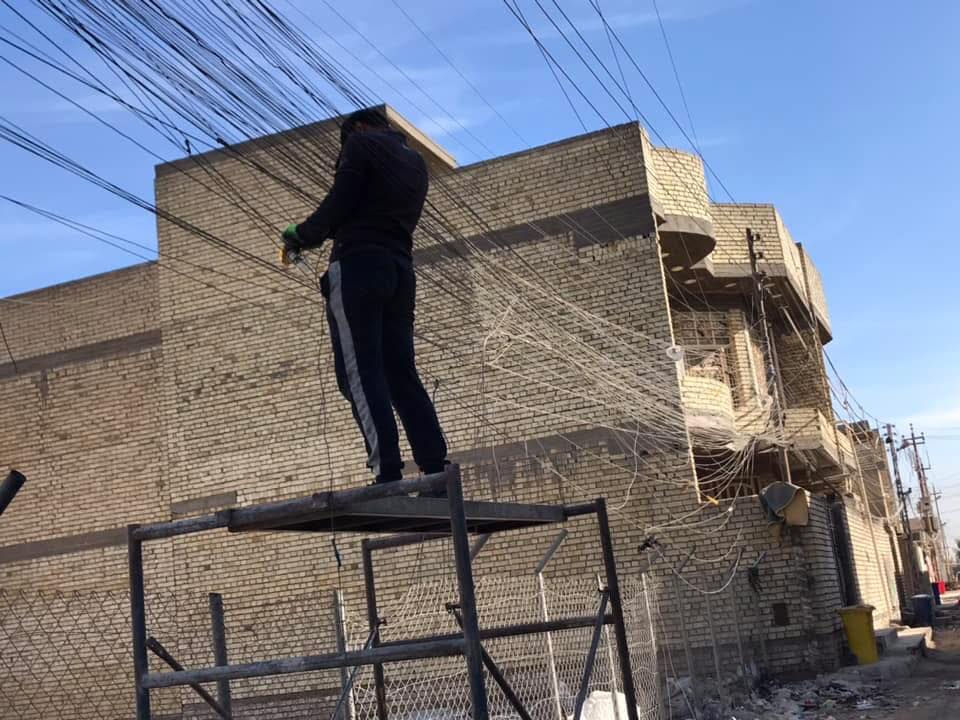 انتباه انتباه ‼️
سلام عليكم احنه كادر لتصفية وترتيب وايرات المولدات تنضيف التيول وتحويل بوردات تنضيف الشوارع من الوايرات المكطعه للاتصال او واتساب ***********
