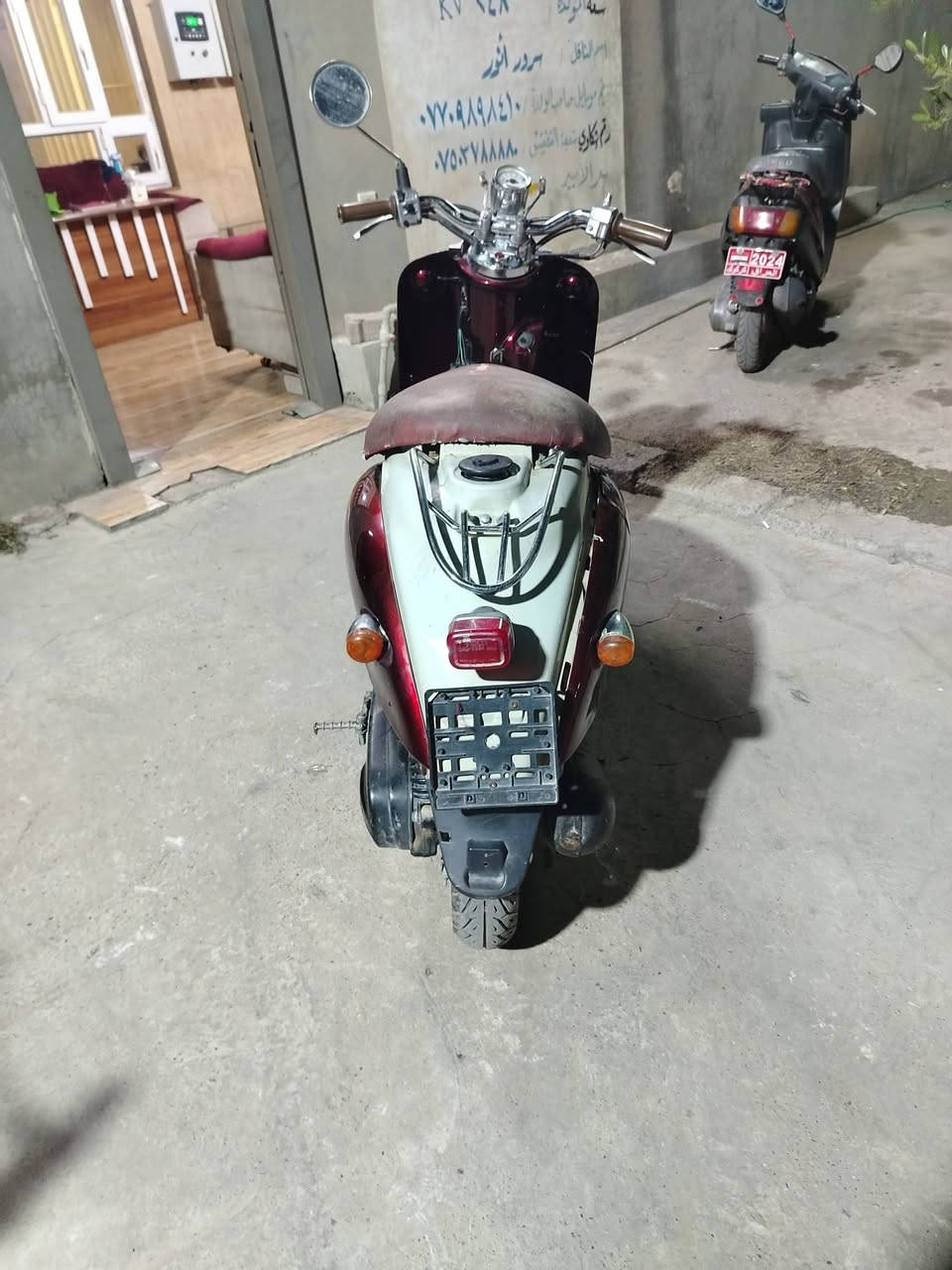 للبيع محرك جفته قبل ٤ تيام باتري ضعيف ولبه مكسوره شادله مال يماها وكابريتر يحتاج تنضيف سعره ٢٥٠ وبي ***********
