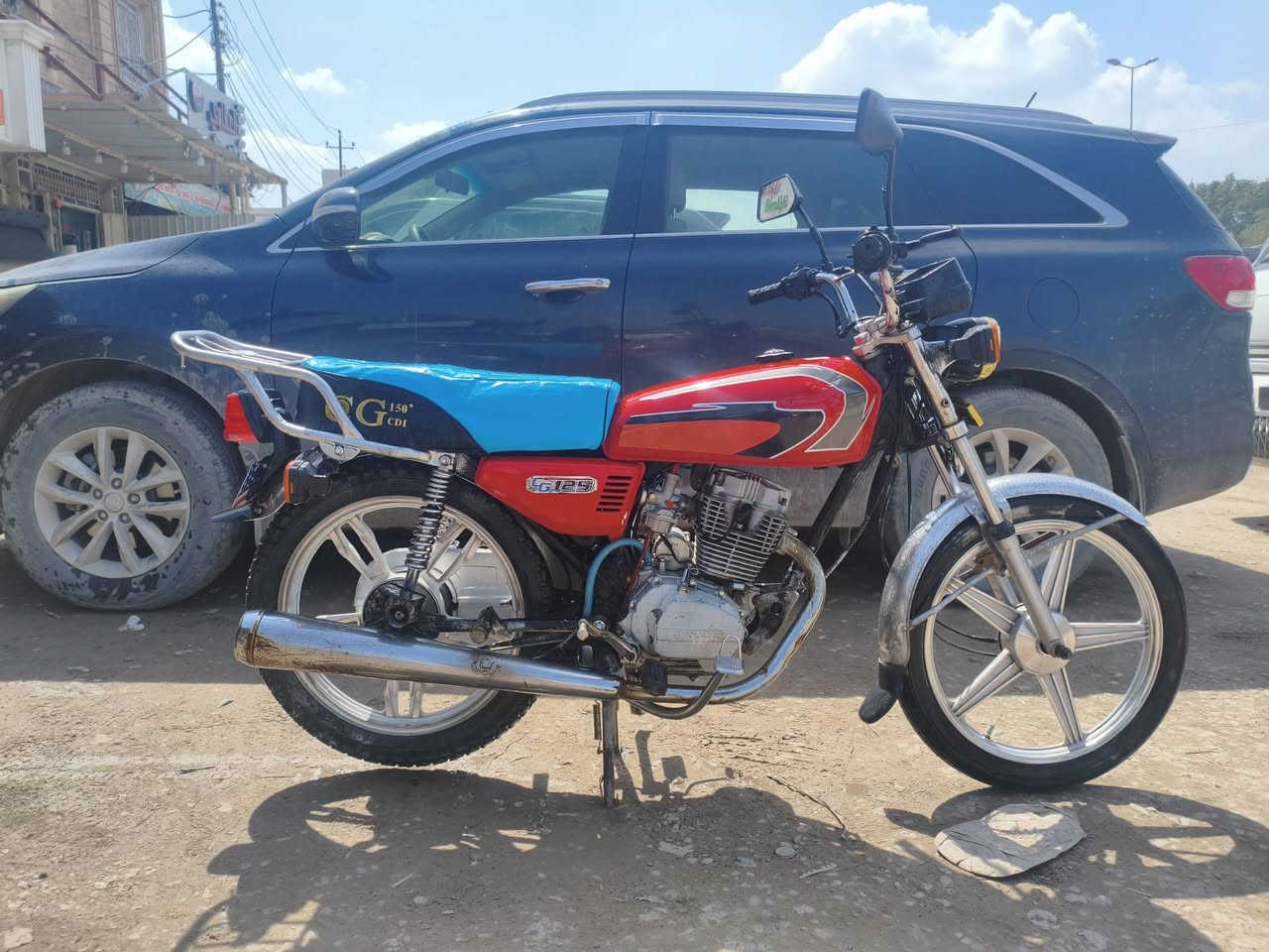 دراجه للبيع موديل 2017 امجفت جديد كله شغال السعر 325 اوبي مجال  المكان سامراء رقم الهاتف ***********
