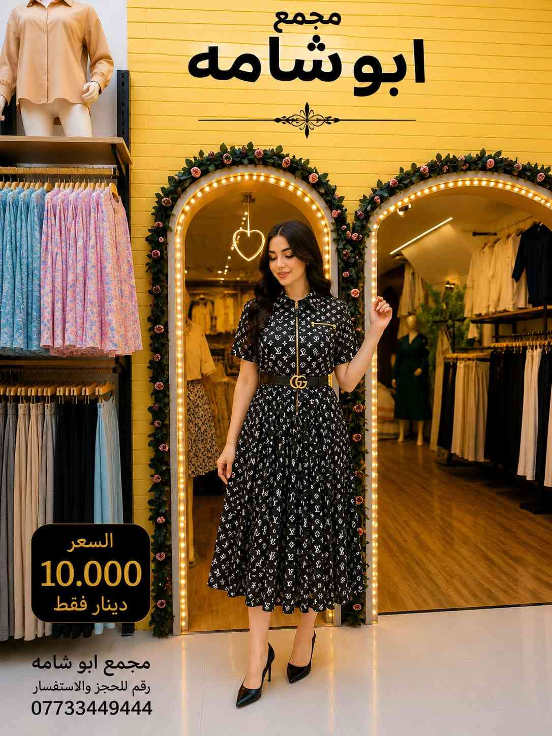 💖 السعر 10,000 دينار فقط 💖 ✨ فستان موديل 90 بتصميم أنيق وخامة مميزة، مناسب للإطلالات اليومية والمناسبات. 📍 متوفر الآن في مجمع أبو شامه 📞 للاستفسار والحجز: *********** سارعوا بالحجز قبل نفاد الكمية 🌷
