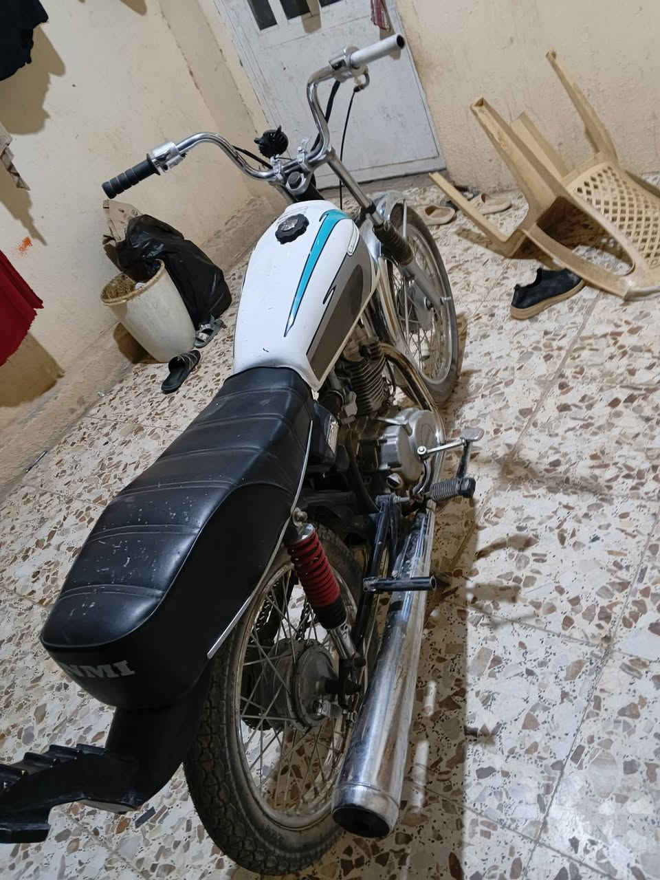 دراجه كلك للبيع مديل 21 محرك ارشه بيها شلعه قويه وحلوه ماعيزه شي بس بستم شغاله هيه وقويه توني مبدل كلجات ويل وره وكدام وتايرات وره وكدم جدد مكاني حي النداء شراي هاذه رقمي بي واتساب  ‏‪***********‬‏
