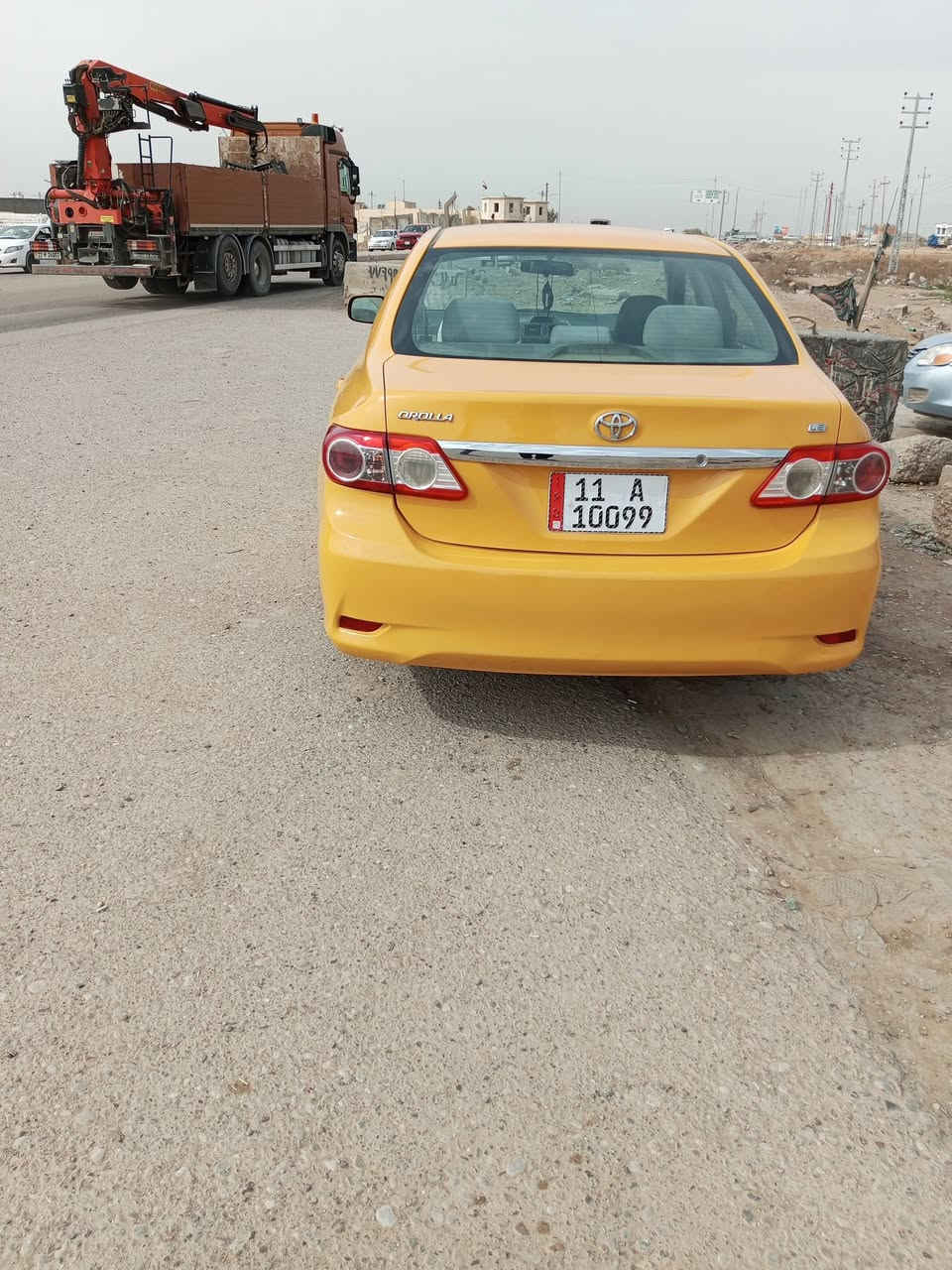 من رخصت الادمن
السلام عليكم كورلا 12 بأسمي رقم انكليزي مصفره هيئه وغرامات  كير محرك حداديه خير من الله 
الضرر جامرلغ امامي السياره معروضه 125 وبيها مجال 
الشراب يتصل ع رقم ***********
