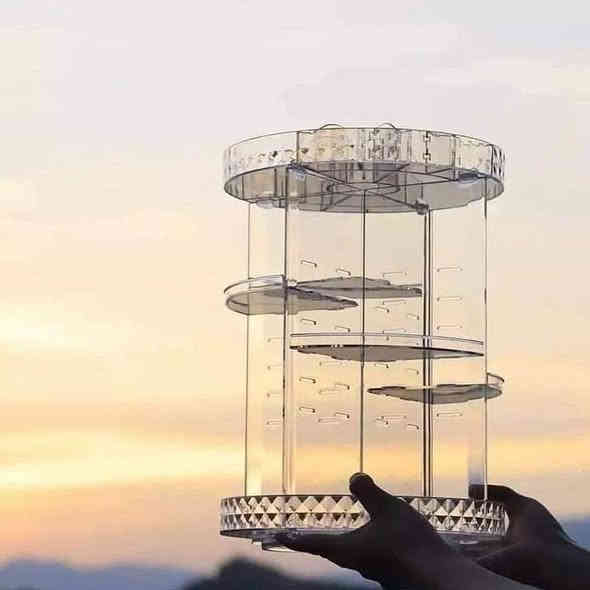 لوكر مكياج  دوار 360° درجة 

شكله دائري يجنن و كيوووت❤️
 انسي بعد مكياج هوسه ومخربط
😍 كرستال ضد الكسر 
الحجم الكبير 2x1
يلم سوالف المكياج يرتبها وتخلصين من الهوسه😂
لوكر  شفاف ومتين وشكله كلش حلو وفيكه
تكدرين تحطين بي كل الي عندج،
 مكياجج واكسسواراتج وعطورج 
وبي مكانات للحمر والفرش وكريم  والاساس 😍
فوول نزاكة وجمال
الارتفاع :  34cm
العرض 21.5cm

سعر 6،000
عنوان بغداد اركية وفاضل شارع المسبح العام
توصيل داخل المنطقة مجاناً بغداد والمحافظات 5
للحجز والاستفسار مراسلة الصفحة او الرقم ***********
