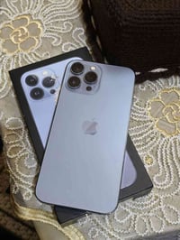 أيفون 13برو ماكس شرق اوسط لون بحري خط واحد ذاكره 256نضافه فول بطاريه ٧...