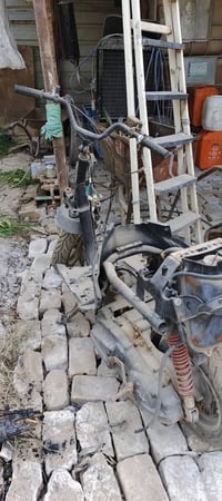 دراجتين • كومه حديد • سكراب