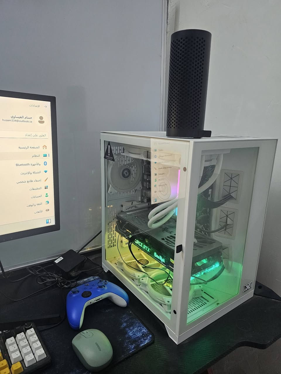 PC احترافي للبيع – شبه جديد (حالة ممتازة جدًا) 
💻 جهاز قوي جدًا مناسب لـ:
🎮 الألعاب الثقيلة (GTA V – Warzone – وغيرها)
🎬 المونتاج والتصميم والتصوير
💼 الأعمال المكتبية الاحترافية
📊 المواصفات:
⚡ معالج: Intel Core i7 الجيل 12 (i7-12700)
🚀 الرام: 32GB DDR4 سرعة عالية
🎯 كرت شاشة: RTX 3070 Ti (8GB)
💾 التخزين: 2.29TB
🖥️ شاشة 4K عالية الدقة
🔊 صوت نقي + MP3 عالي الجودة
💎 الجهاز نظيف جدًا واستخدام خفيف (شبه جديد)
⚡ أداء قوي وسريع بدون أي مشاكل
📍 الموقع: البصرة – الزبير
📩 التواصل: خاص


**إذا كنت صاحب هذا الإعلان وتريد حذفه لأي سبب، رجاءا أرسل رسالة إلى الدعم الفني**