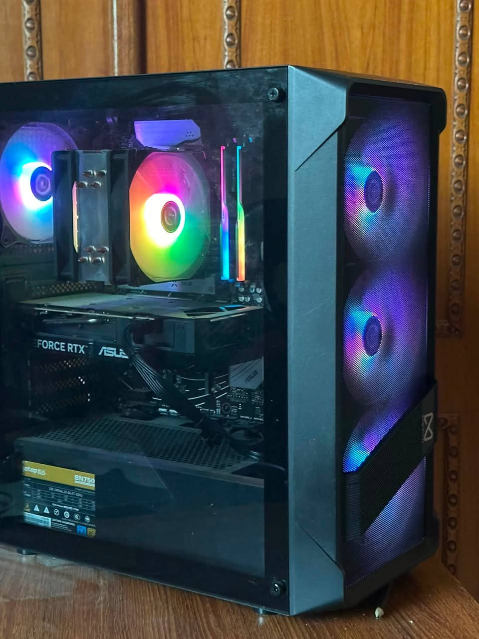 RYZEN 7 7700 - TRY
VGA RTX 5060 TI 16GB ASUS DUAL OC BLACK

32G KIT DDR 6000MHZ RGB G.SKILL AMD

B650 ASUS PRIME PLUS DDR5

C970 PLUS 1TB GEN4 NVME M.2 3DNAND 6300MB-DAHUA-C970VN1TB

PSU 750W 80+PLUS BRONZE SEGOTEP BN750 BLACK
PCIE-5

MNTOB MN-2000 FUSION ARGB AIR COOLER

MNTOB MN-2095B VENOM XX 4FAN RGB

UPS 1500VA OFFLINE WB. سعره 1,900 هاذه رقم ***********رقم
