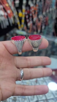 خواتم فضة • ياقوت سيرلانكي • باب اليمن صنعاء