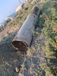 بواري عدد ٢ واحد كونكريت ثقيل ٣متر   القطر٨٠  والثاني اسبست ٥متر بي ضر...