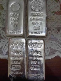 للبيع اربع كيلوات فضة وحدة نادر تركي وثلاث كيلوات اماراتي اثنين سام و ...