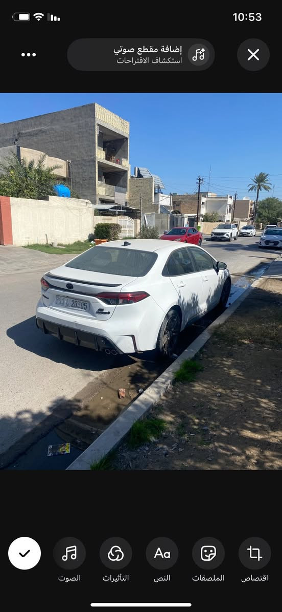 كورلا 2024 وارد   امريكي
هايبرد. 
بلاك ادشن se بلس بلاك 
لون ابيض 
ماشيه 42 الف 
 بيه حادث امامي بجم  مصبوغ بيه بنيد  وبيه طخه خفيفه كلش على الجاملغ الخلفي  بعده مثل ماهيه 
الجاملغات نفسهن مال سياره بس بيهن تكحيل خفيف 
شواصي مابيه صبغ ولا معجون  لغد مابي شي بدون دواخل 

 ملاحظه اكو طخه على الجاملغ الخلفي اليسار خفيفه جدا  ركز على الصور 

السياره أمريكيه وليست صينيه 

‏‭0788 684 2607‬

موقعها بغداد حي الخضراء 
مرقمه بغداد باسمي 
السعر 145 نهائي غير قابل للتفاوض  رجاءا لتخابرني وتعاملني على السعر  رجاءا

