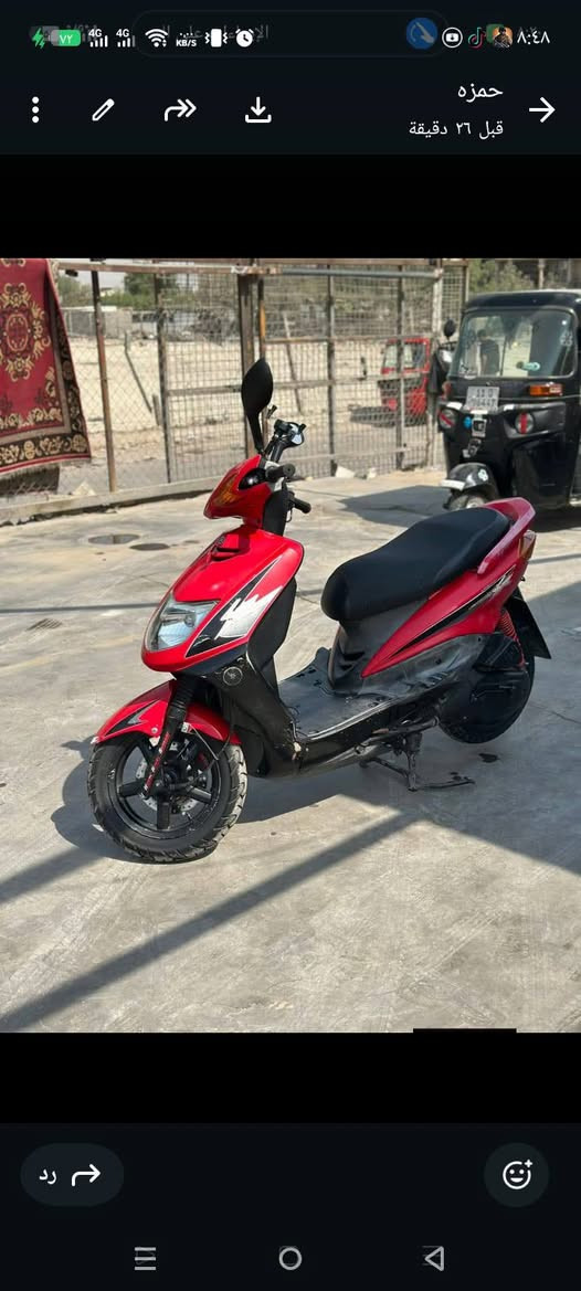 دراجه للبيع سعرها 650 مكاني بغداد المشتل*********** مكاتبه ومانيفيست ماكينه مقفوله مال رمبه
