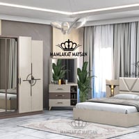 ٥ قطع • سرير ١٨٠×٢٠٠سم • هايدروليك