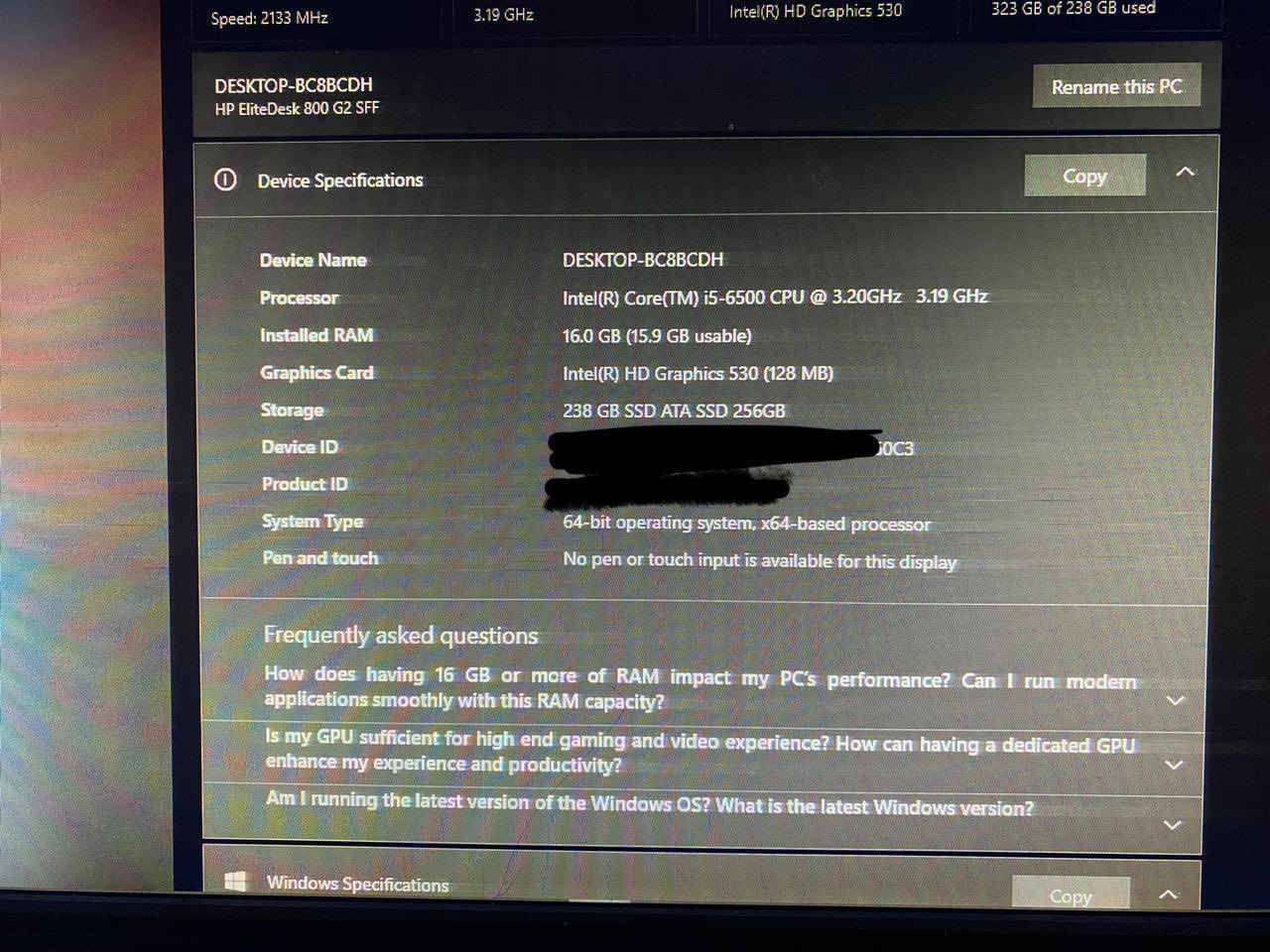 السلام عليكم كيس HP للبيع 

النظام ويندوز 10 برو

المعالج Intel Core i5-6500 

الرامات 16GB DDR4

كارت شاشة داخلي 8 جيجا 

التخزين Sata SSD 240GB
 
تجميعة كاملة تحتاج فقط كارت خارجي 

السعر 160 الف فقط


**إذا كنت صاحب هذا الإعلان وتريد حذفه لأي سبب، رجاءا أرسل رسالة إلى الدعم الفني**