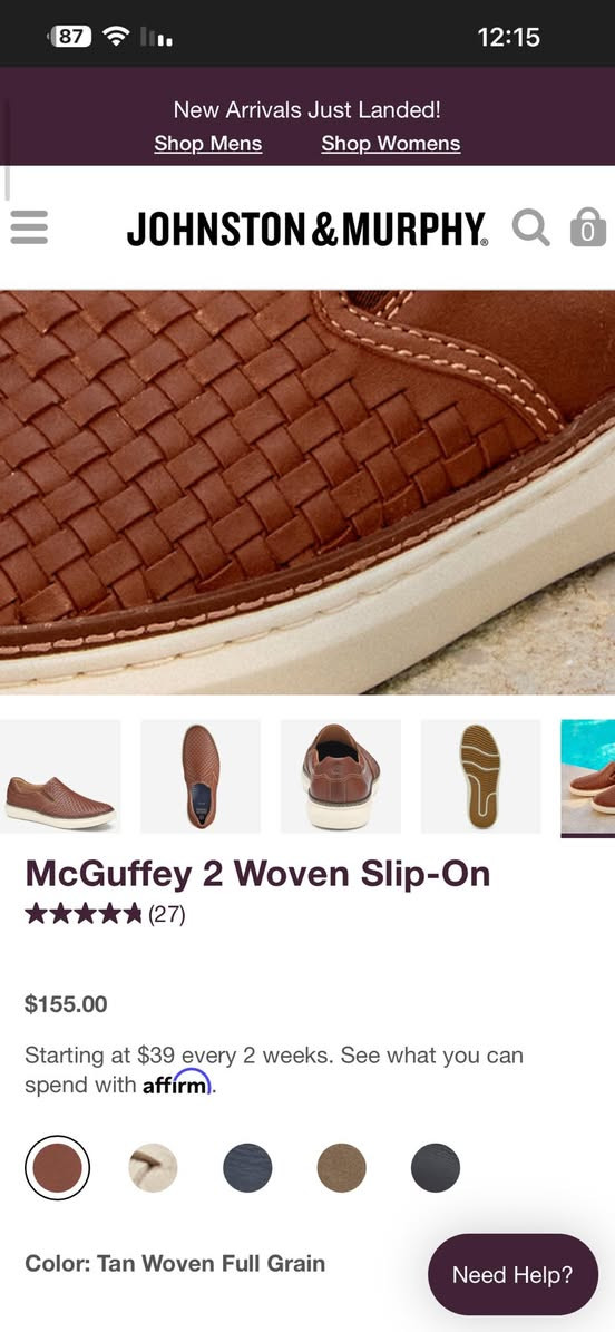 Johnston & Murphy Men's McGuffey Woven Slip On.


**إذا كنت صاحب هذا الإعلان وتريد حذفه لأي سبب، رجاءا أرسل رسالة إلى الدعم الفني**