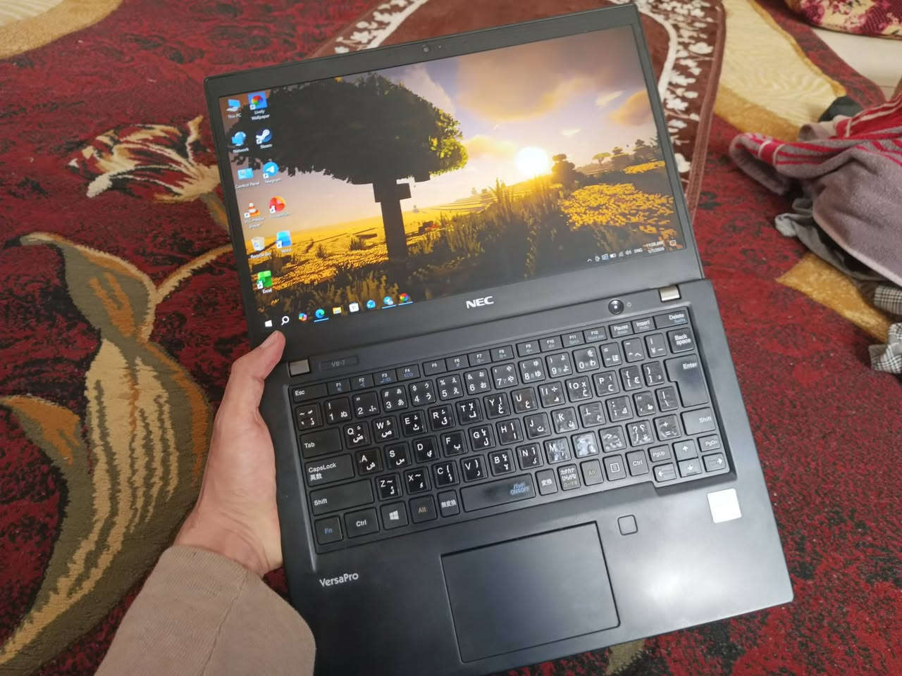 لابتوب جيل عاشر من شركة NEC اليابانية
‏السعر 310 الف قفل شراي تعال خاص 
‏لابتوب يجي سلم مع كامل المنافذ
‏المعالج: i5 جيل عاشر 
‏الرام: 8G قابل للتطوير
‏الهارد: 128g قابل للتطوير
‏كرت شاشة: داخلي 4G
‏نظامة ويندوز 10 الاصلي مع برامج البور بويت وغيرها
‏يجي مع شاحنته التايب سي الاصليه
‏الموقع بغداد الدورة ويوجد توصيل 
‏للاستفسار خاص او واتساب ***********📞
‏
