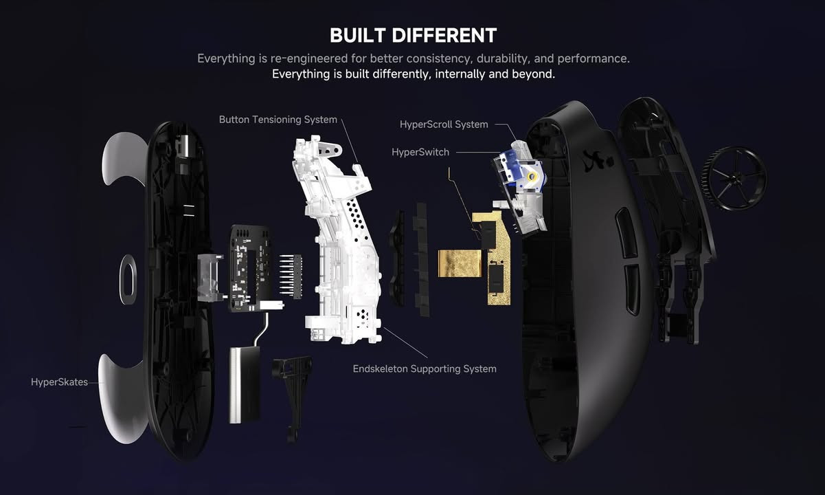 NINJUTSO TEN BLACK 8K
Weight~53g
Dimensions125 x 64 x 39 mm
SensorAimNinja (PAW3950-based)
DPI  30,000 DPI
IPS / Acceleration750 IPS / 50g
Polling RateUp to 8000 Hz
Switches HyperSwitch with HyperClick
Battery Life  Up to 140 hours
Connectivity 2.4GHz Wireless, USB-C


**إذا كنت صاحب هذا الإعلان وتريد حذفه لأي سبب، رجاءا أرسل رسالة إلى الدعم الفني**