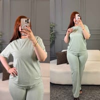 سوت نسائي • طقم نسائي • ملابس نسائية • ملابس صيفية • ستراس • منبت • فر...