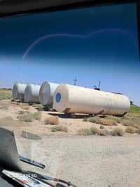 ٤. خزانات. سعة. ٥٤. الف. لتر.  ٢. ١٠. مليم. و٢.  ٨.  مليم. 07709407111