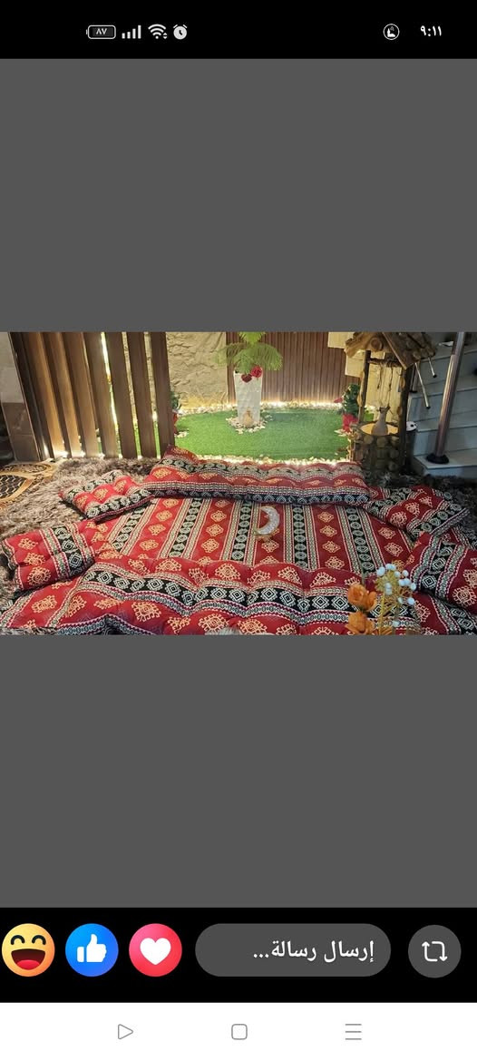 🌙 استقبلوا شهر الخير بلمسات تُبهج الروح.. ✨
"اللهم بلغنا رمضان لا فاقدين ولا مفقودين، وأعنّا فيه على 
الصيام والقيام وحسن العبادة." 🤲🤍

لأن تفاصيل البيت في رمضان هي اللي تصنع الذكريات، وفرنا لكم تشكيلة مفارش  الرمضانية بنقوشها الأصيلة ،

طقم متكامل: 
 مفارش الطاولات، وأغطية الكنب، ومخدات متناسقة لتكتمل لوحة الجمال في منزلكم.. 🏺✨
الأسعار اسفل الصورة 
حجز خاص. 
الحجز ينتهي 10/2


**إذا كنت صاحب هذا الإعلان وتريد حذفه لأي سبب، رجاءا أرسل رسالة إلى الدعم الفني**