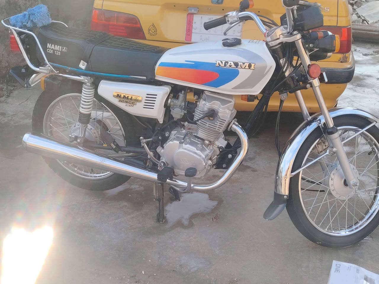 السلام عليكم شباب دراجه نامه اصلي موديل 2023 وكيله نوفل أوراق اصولي الاستفسار دوانيه قضاء عفك***********
