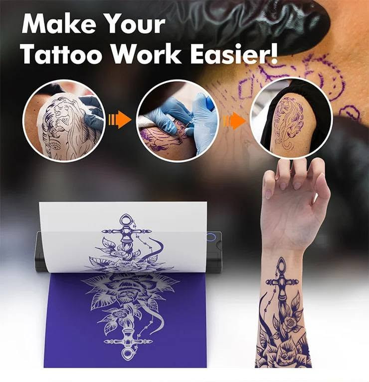 المنتج الظاهر في الصور هو طابعة تاتو حرارية محمولة A4 (Inkless Portable A4 Tattoo Printer)، وتُستخدم لطباعة قوالب (Stencil) الوشم على ورق التاتو الحراري لنقل التصميم إلى الجلد قبل البدء بالوشم.
المواصفات الظاهرة من الصور
نوع الطباعة: حرارية (بدون حبر Inkless).
حجم الطباعة: A4.
الاتصال: غالبًا عبر USB ويدعم الهواتف والتطبيقات.
التوافق: Android / iOS / Windows / Mac (مذكور على العلبة).
الاستخدام: طباعة قوالب الوشم (Stencil) على ورق التاتو الحراري.
الحجم: صغير ومحمول وسهل النقل.
محتويات العلبة
طابعة التاتو الحرارية ×1.
ورق تاتو حراري ×10.
كتيب تعليمات ×1.
كابل USB ×1.
المميزات
✅ لا تحتاج إلى حبر أو تونر.
✅ خفيفة وسهلة الحمل.
✅ طباعة سريعة للتصاميم.
✅ مناسبة لفناني الوشم والمحترفين والمبتدئين.
✅ تدعم الطباعة من الهاتف أو الحاسوب.
الاستخدام
تصميم الوشم على الهاتف أو الكمبيوتر.
طباعة التصميم على ورق التاتو الحراري.
نقل التصميم إلى الجلد باستخدام سائل النقل (Stencil Transfer Gel).
البدء بتنفيذ الوشم فوق القالب المطبوع
المنتج الظاهر في الصور هو طابعة تاتو حرارية محمولة A4 (Inkless Portable A4 Tattoo Printer)، وتُستخدم لطباعة قوالب (Stencil) الوشم على ورق التاتو الحراري لنقل التصميم إلى الجلد قبل البدء بالوشم.


**إذا كنت صاحب هذا الإعلان وتريد حذفه لأي سبب، رجاءا أرسل رسالة إلى الدعم الفني**