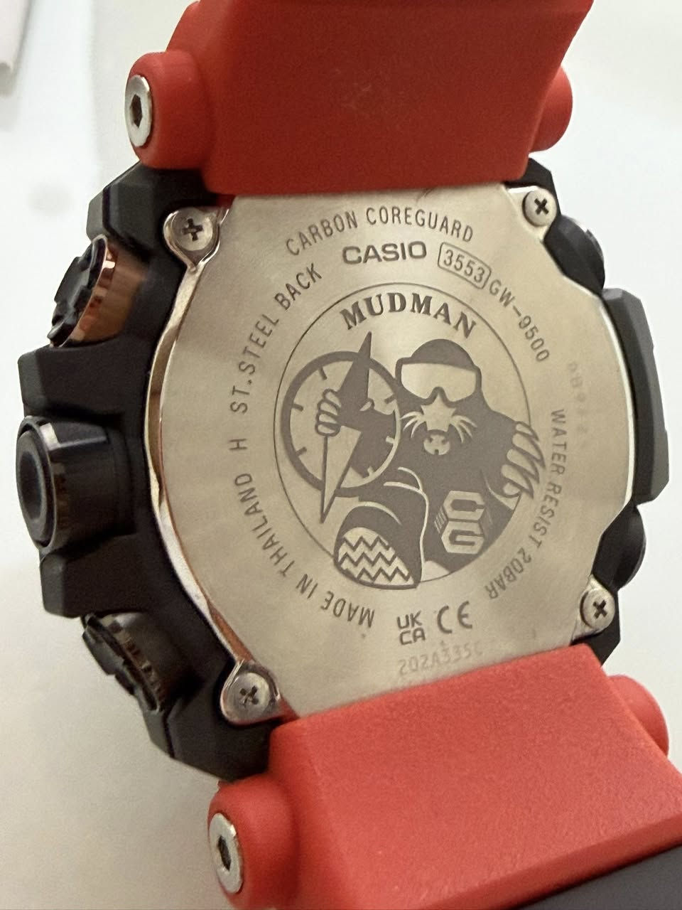 ساعة يابانيه اصليه 100% نوع Casio G-Shock Mudman GW-9500 تعمل بالطاقة الشمسية Tough Solar مزودة ببوصلة رقمية وقياس الارتفاع والضغط الجوي ودرجة الحرارة ومقاومة للصدمات والطين والماء حتى 200 متر لون أحمر وأسود مميز جداً بحالة ممتازة مع العلبة والكتيبات وكرت الضمان السعر المطلوب 165 دينار للتواصل على الخاص أو على الرقم 0785261118


**إذا كنت صاحب هذا الإعلان وتريد حذفه لأي سبب، رجاءا أرسل رسالة إلى الدعم الفني**