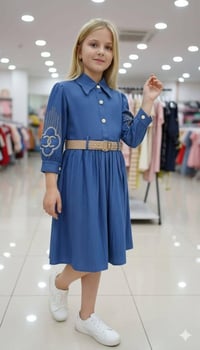 فستان العيد • قياس ٦/١٢ • سوق المحموديه