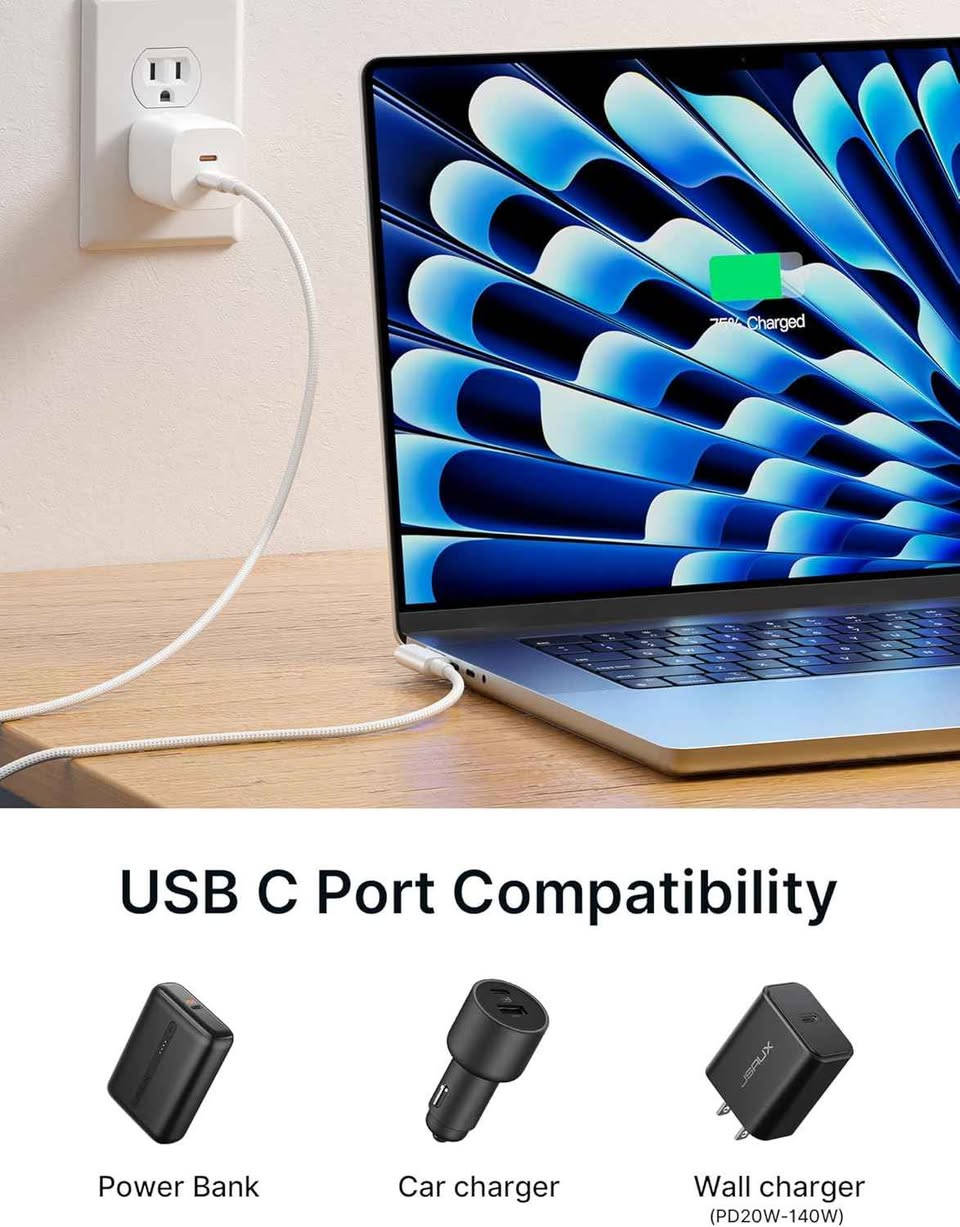 - کێبڵی تایب سی بۆ لابتۆپی ماك (پڕۆ و ئێر) 
ـ قوەتی ١٤٠ وات 
ـ لە خوارەوە مۆدێلەکانم نوسیوە کە بۆ چی گونجاوە
ـ نوێیە بەکارنەهاتوو 
نرخ ١٧ هەزار
JSAUX USB C to Magnetic 3 Cable,
140W Magnetic Safe 3 Cable

Compatible with 
MacBook Air (15"/13" M4 2025, M3 2024, M2 2023, M2 2022)
 MacBook Pro (16"/14" 2024/2023/2021) السليمانية, العراق


**إذا كنت صاحب هذا الإعلان وتريد حذفه لأي سبب، رجاءا أرسل رسالة إلى الدعم الفني**