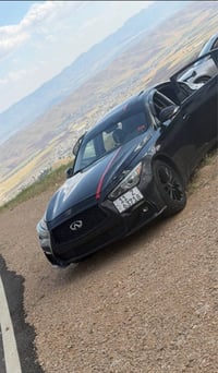 للبيع إنفينيتي Q50 موديل 2022  للبيع او المراوس ✅  🖤 أسود ملكي 📍 رقم ب...