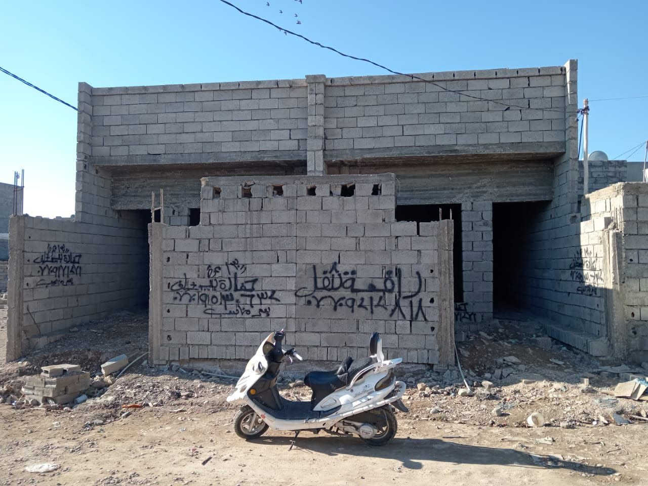 هيكلين للبيع حي العسكري حولي خامس فرع مقابل جامع خديجه السعر32 رقم الموبايل ***********
