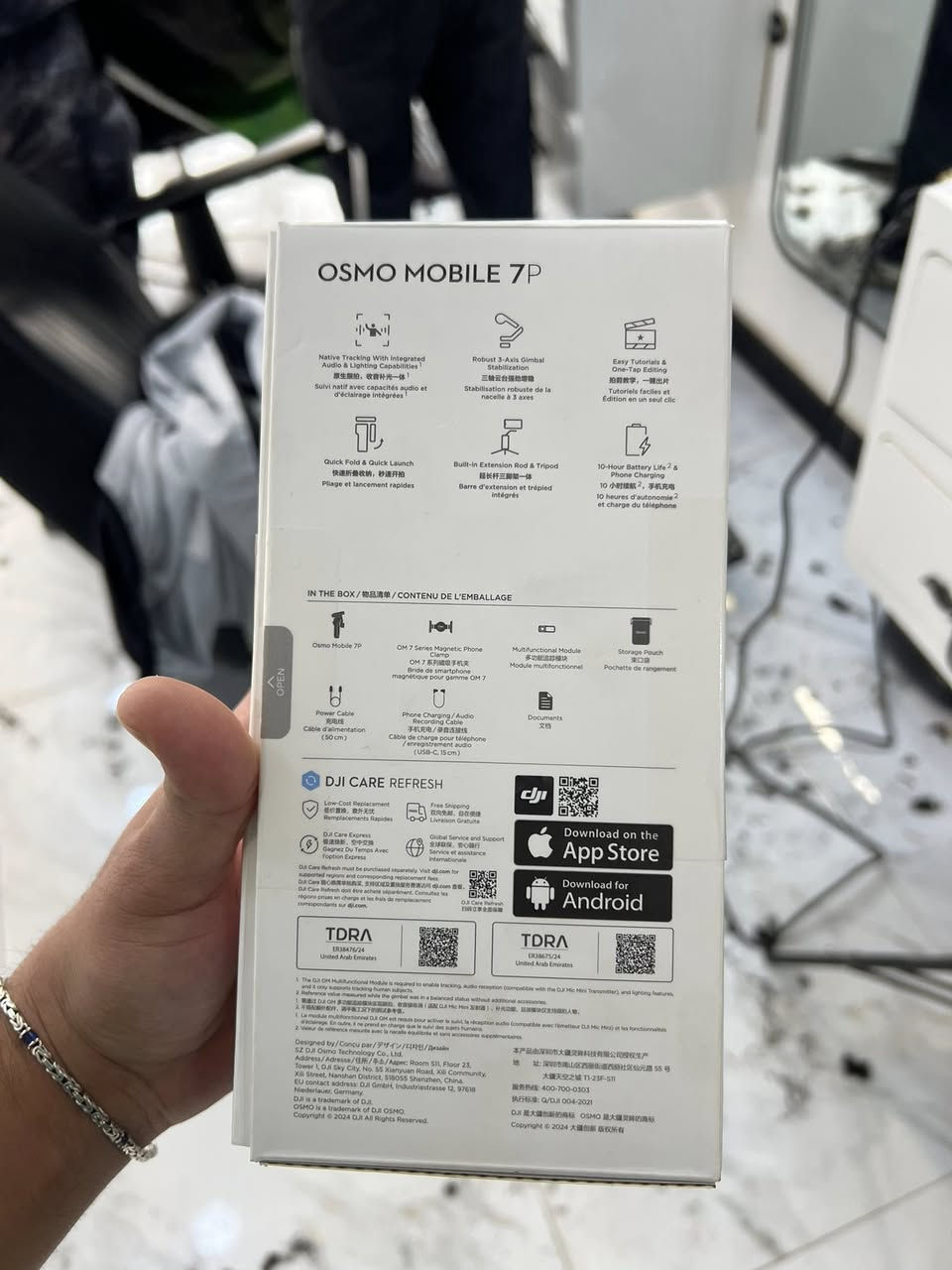 اوزمو
السلام عليكم

‏Dji osmo  Mobile 7p

مع كامل ملحقاته

كاميرا التتبع

جنطة

شاحنة

مدة الاستخدام شهر وقليل جدا 

رقم التلفون ***********

السعر175 الف دينار قفل
