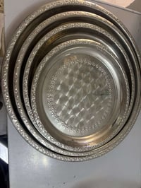 صواني ستيل • ثقيل • ٤ قطع