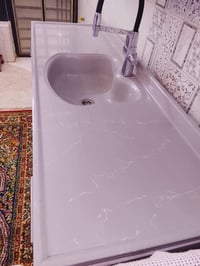 كاونتر ٤ قطع • سنك مرمر • تفصيل درجة أولى