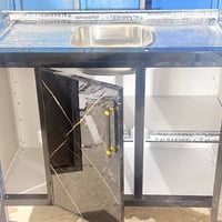 سنك استيل • حوض وسط • ألمنيوم يوفي