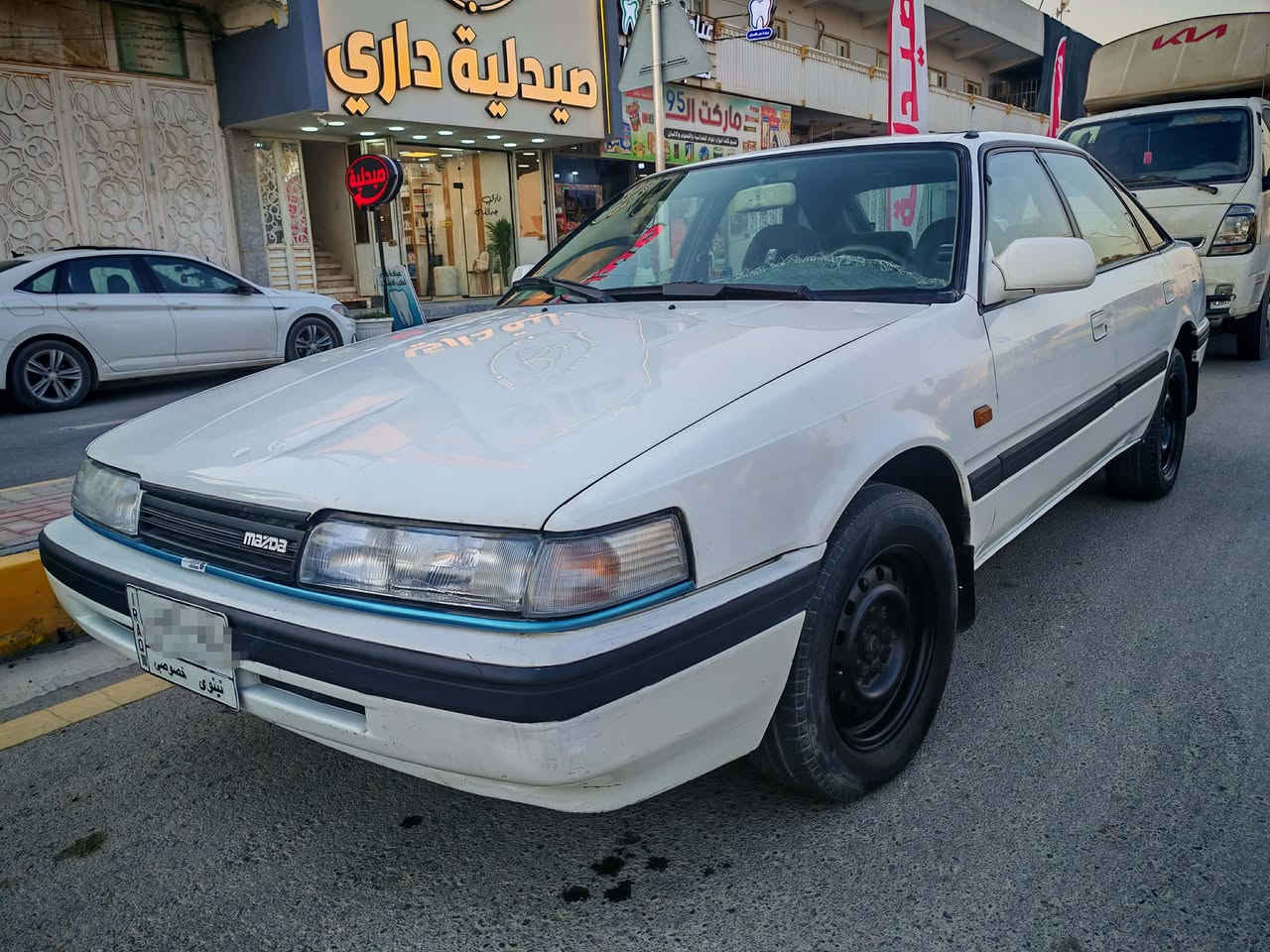 السلام عليكم 
مازدا ٦٢٦ موديل ٩١ محرك كير شرط كير اتوماتيك تبريد سلايد جامات كهرب مري كهرب رقم نينوي شرط التحويل 
السعر ٤٥ للأستفسار ***********  مكلف بالنشر
