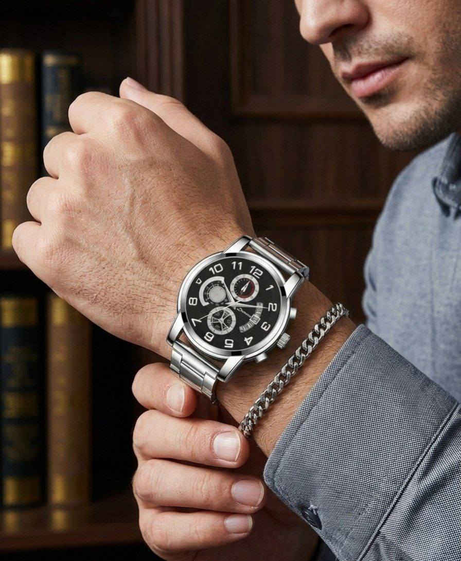 توصيل مجاني لجميع المحافظات العراق 

طقم (ساعة وسوار) يجمع بين الفخامة والذوق الرفيع. ساعة بتصميم ملكي مع سوار ذهبي يضيف لمسة من الأناقة لمعصمك. مناسبة لكل المناسبات، سواء جانت بدلة رسمية أو طلعة كاجوال.


**إذا كنت صاحب هذا الإعلان وتريد حذفه لأي سبب، رجاءا أرسل رسالة إلى الدعم الفني**