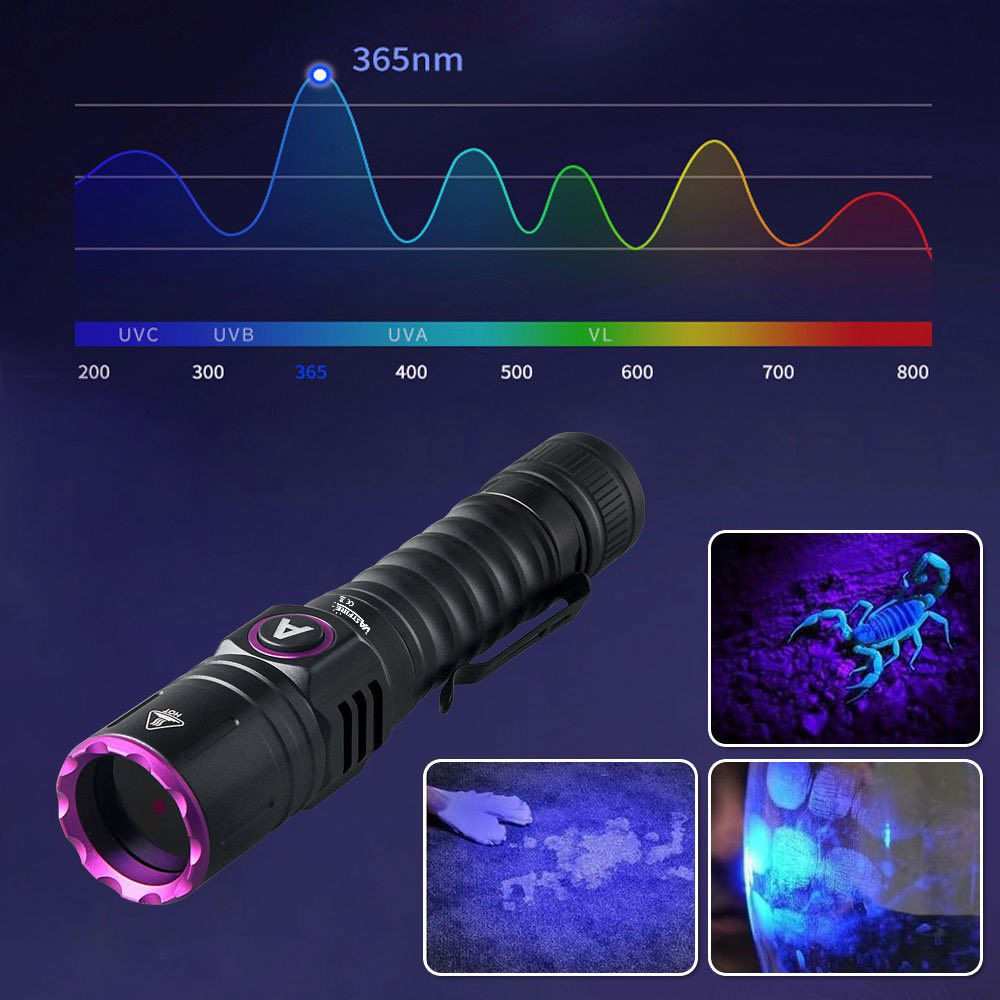 السعر  ١٥ الف فقط
هذا مصباح UV (أشعة فوق بنفسجية) بطول موجي 365 نانومتر، ويشتغل بليد UV خاص مو ضوء أبيض عادي
طول موجي: 365nm (أقوى وأنقى من أغلب مصابيح 395nm).
 • LED للأشعة فوق البنفسجية.
 • قابل للشحن USB.
 • بطارية داخلية قابلة لإعادة الشحن.
 • جسم ألمنيوم مقاوم للصدمات الخفيفة.
 • تشغيل بزر جانبي.

استخداماته:
 1. كشف العقارب ليلاً (العقرب يضيء تحت UV).
 2. فحص الأوراق النقدية والعلامات الأمنية.
 3. كشف بعض التسربات والبقع التي تتوهج تحت الأشعة.
 4. فحص الأحبار والدهانات الفلورية.
 5. فحص بعض الأحجار والمعادن التي تتفلور.
 6. يستخدم من قبل مربي النحل أحياناً لملاحظة بعض المواد الفلورية داخل الخلية.

معلومة مهمة:
 • ضوء 365nm يعتبر قريب من نطاق UV الحقيقي، لذلك غالباً تشوف الضوء البنفسجي أقل لكن التأثير الفلوري أقوى.
 • لا تنظر مباشرة إلى الليد لفترة طويلة، ولا توجهه للعين.


**إذا كنت صاحب هذا الإعلان وتريد حذفه لأي سبب، رجاءا أرسل رسالة إلى الدعم الفني**