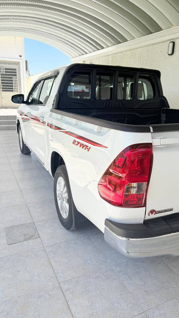 هايلوكس ٢٠٢٥ ساز باب اول مكفوله كفاله عامه
المواصفات
بصمتين تشغيل وابواب.. كشنات تبريد
محرك ٢٧٠٠ مكفول.. تبريد قطعتين.. اشاير مري 
ماشيه ٣٠ الف حقيقي ..حساس خلفي.. كاميرا 
مكان السياره صلاح الدين بلد..
***********
