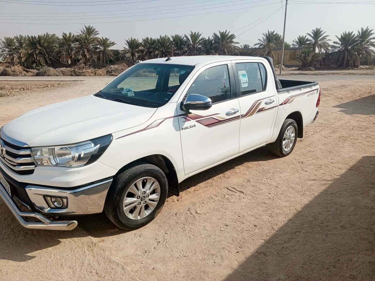 السلام عليكم بيكم هايلوكس موديل 2019 مكفوله ماشيه 150الف رقم مثنى نكليزي درع امامي  هوك خلفي تبريد قطعتين سياره جاهزه /***********
