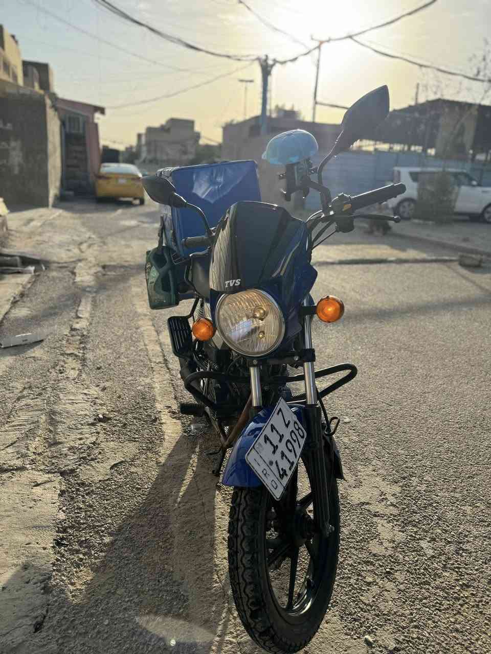 السلام عليكم 
دراجه TVS للبيع
ماشيه 11 الف كله بلادي 
مرقمه سنويه بغداد باسمي 
بغداد مدينه الصدر
سعر خاص ***********
