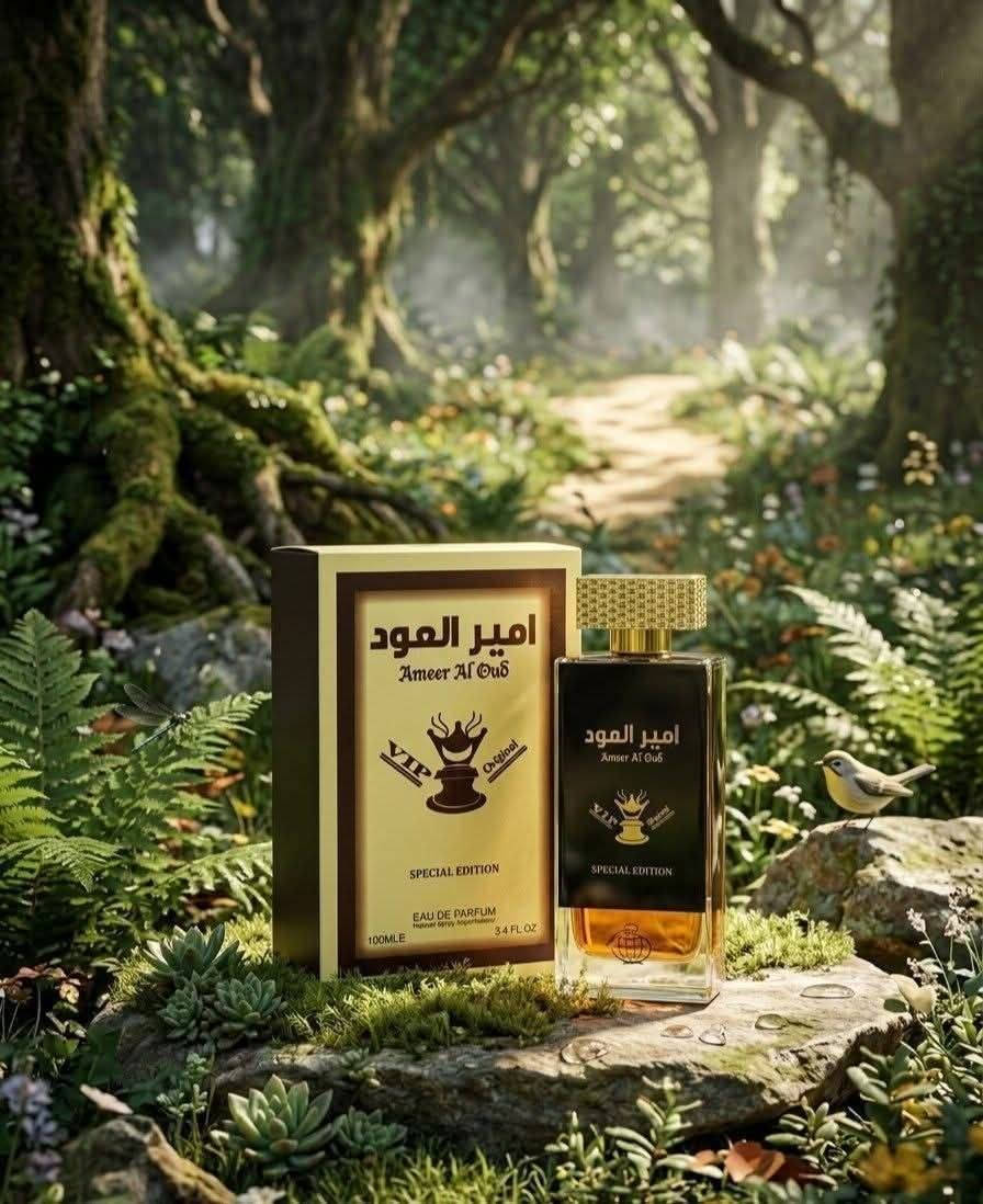 ✨ عطر أمير العود VIP (إصدار خاص)،  عطر شرقي للجنسين من إنتاج شركة فرجرانس وورلد (Fragrance World) الإماراتية 🇦🇪💯 . يشتهر هذا العطر برائحته الخشبية العميقة التي تعتمد بشكل أساسي على العود، ويُعتبر خياراً شائعاً لمحبي العطور الفخمة والثقيلة بأسعار مناسبة.
💎 عطر أمير العود VIP (Special  Edition)
يتميز هذا الإصدار بتركيبة عطرية غنية تجمع بين الدفء والجاذبية:
مقدمة العطر: خشب العود (العود)، الورد، والباتشولي.
قلب العطر: القرفة، العنبر، الأرز، مع نفحات إضافية من العود.
قاعدة العطر: خشب الصندل، المسك الأبيض، طحلب البلوط، والعود.
النوع: أو دو بارفان (Eau de Parfum).
الحجم: 100 مل.
الاستخدام: يُفضل استخدامه في  المناسبات نظراً لقوة ثباته وفوحانه العالي.  
✨ ثبات عالٍ يدوم لفترات طويلة على الجلد والملابس.
✨ يأتي في زجاجة سوداء أنيقة مع غطاء ذهبي مميز يعكس طابع الفخامة "VIP".
بديل اقتصادي: يُعتبر خياراً ممتازاً لمن يبحث عن رائحة العود الفاخرة التي تشبه العطور النيش الغالية بأسعار اقتصادية
#الاصلي المنشأ إماراتي 🇦🇪💯
سعر الدرزن  
يوجد لدينا توصيل الجميع محافظات العراق✔️✔️


**إذا كنت صاحب هذا الإعلان وتريد حذفه لأي سبب، رجاءا أرسل رسالة إلى الدعم الفني**