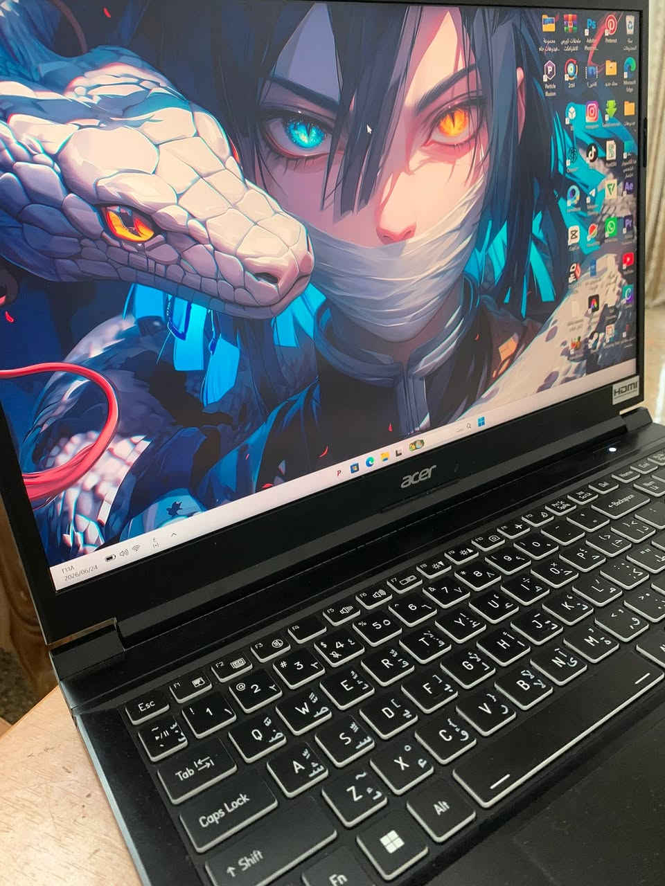 ACER Shadow SH15-51 
CPU : 13th Gen Intel(R) Core(TM) i7-13620H
RAM 16 DDR5
Hard 1T
GPU : RTX 4060 8G DDR6
الشاشة :  2560×1440 (2K / WQHD)
حجم الشاشة : 15.6 بوصة
معدل التحديث: 165Hz
تغطية الألوان: 100% sRGB

للبيع قيم السعر


**إذا كنت صاحب هذا الإعلان وتريد حذفه لأي سبب، رجاءا أرسل رسالة إلى الدعم الفني**