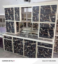 كونتر  للبيع ثلاث قطع تفصال درجه اولى سنق مرمر قياس مترين سنق متر و30 ...