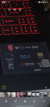 لابتوب msi gf65 Cori 7 gen9th فئة H اداء قوي رامات 16 هارد ssd 512 داخ...
